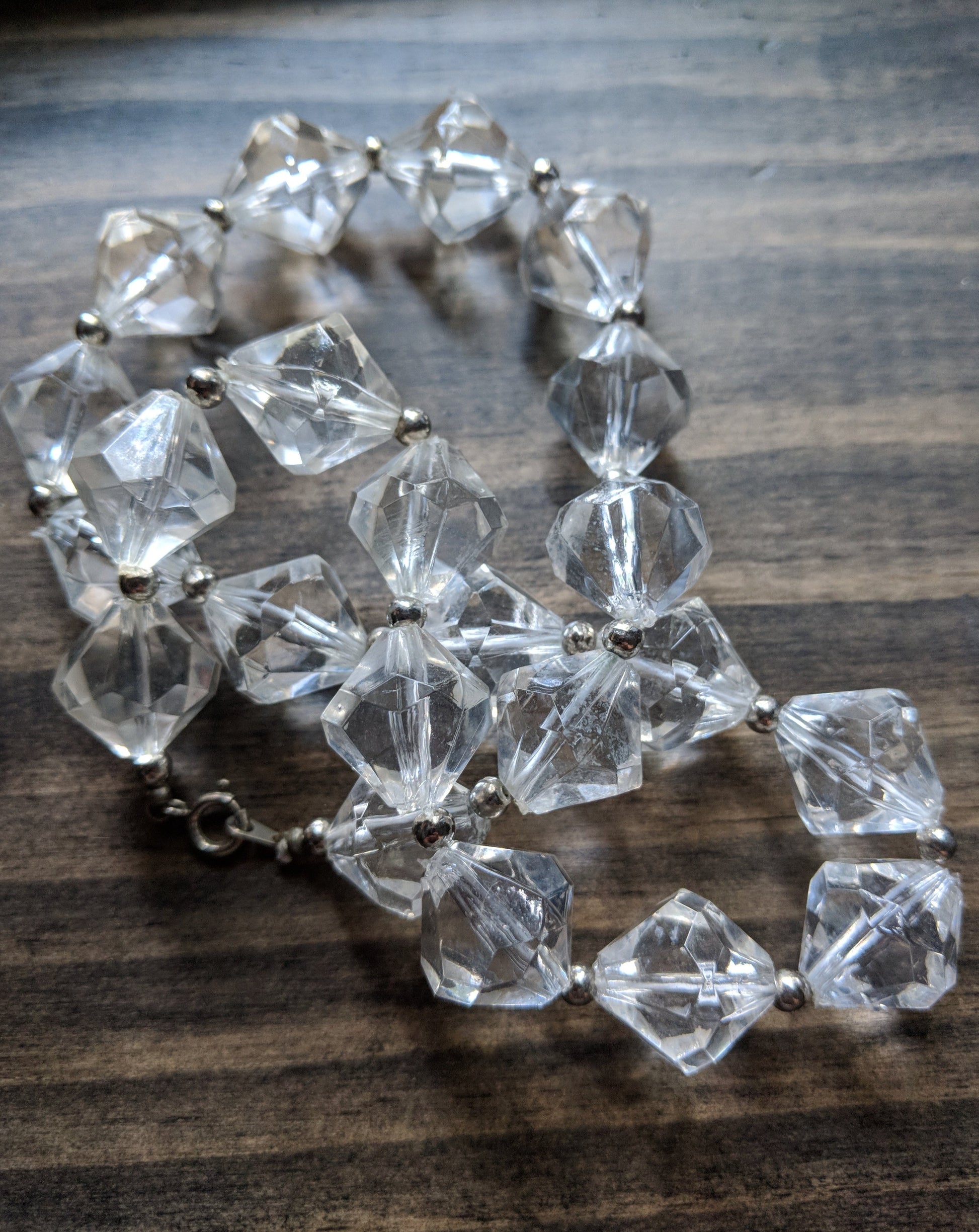 Clear Beaded Necklace