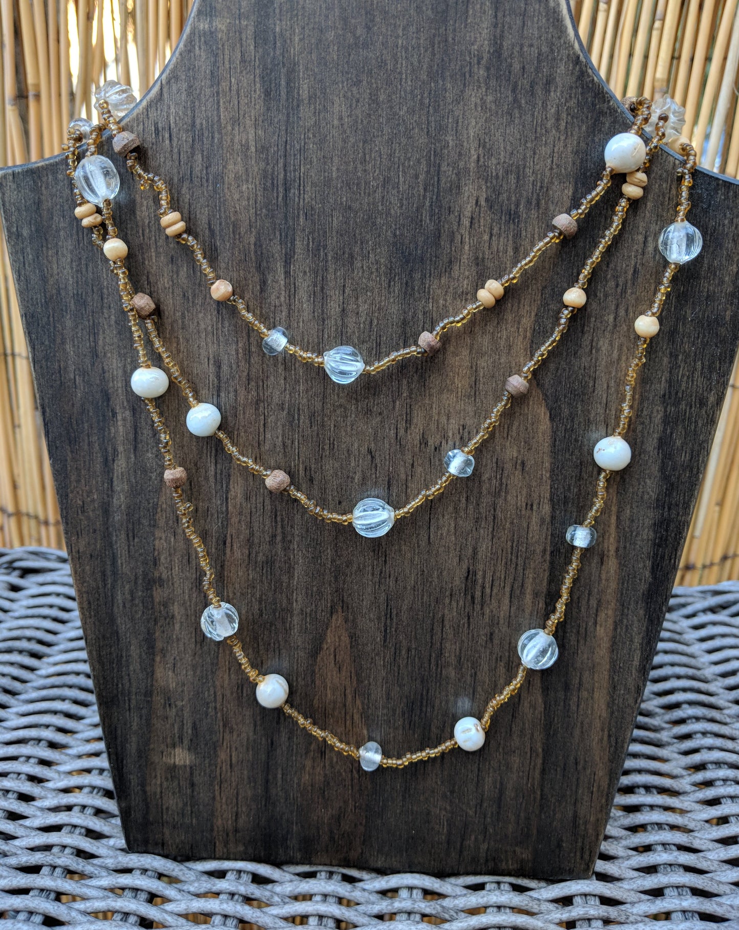 Beaded Necklace - Earth Tones