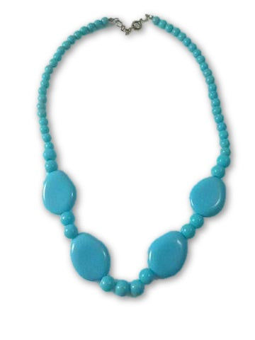 Plastic Turquoise Necklace