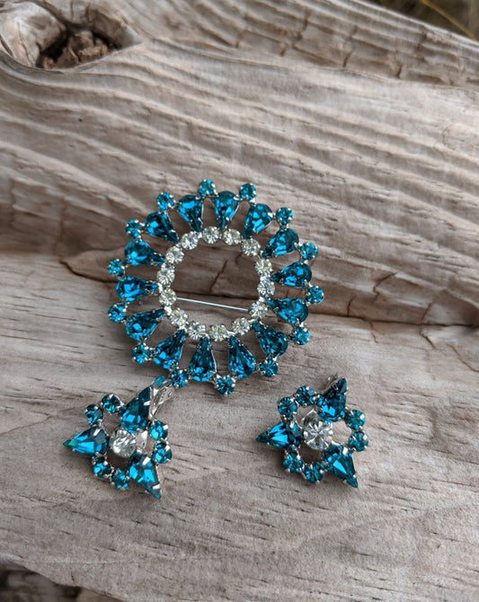B. David Brooch + Earring Set - Dirty30 Vintage