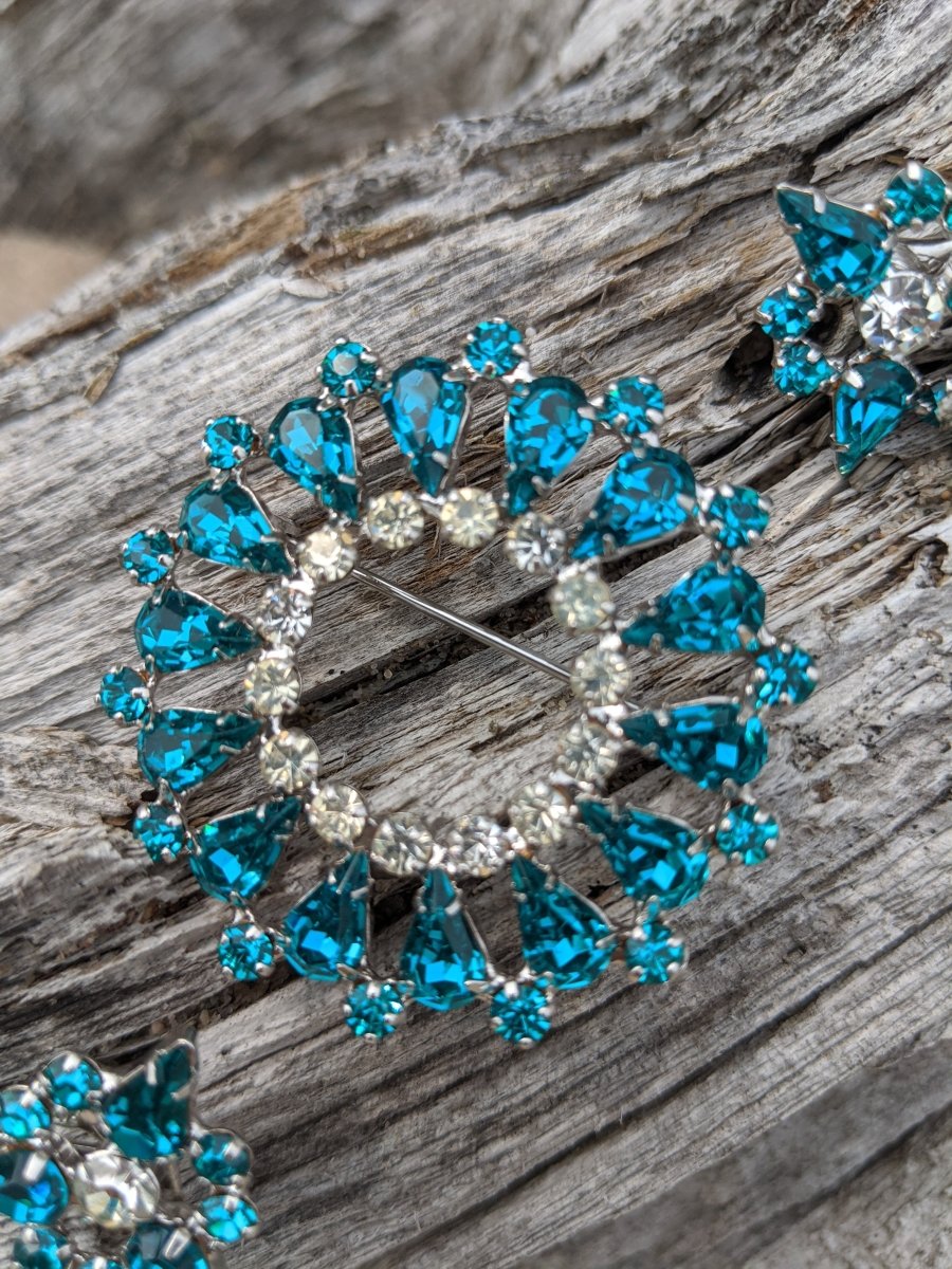 B. David Brooch + Earring Set - Dirty30 Vintage
