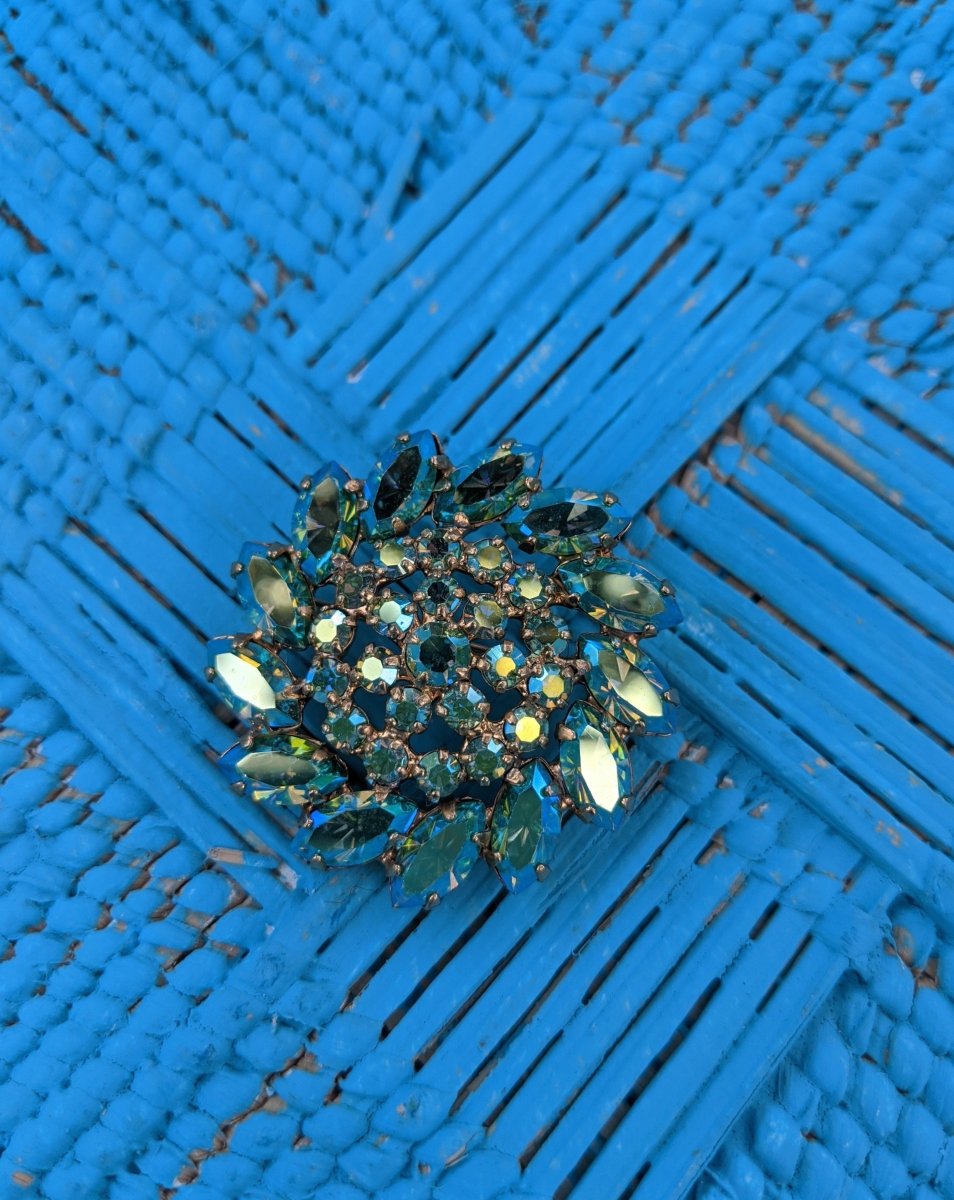 B. David Rhinestone Brooch - Dirty30 Vintage