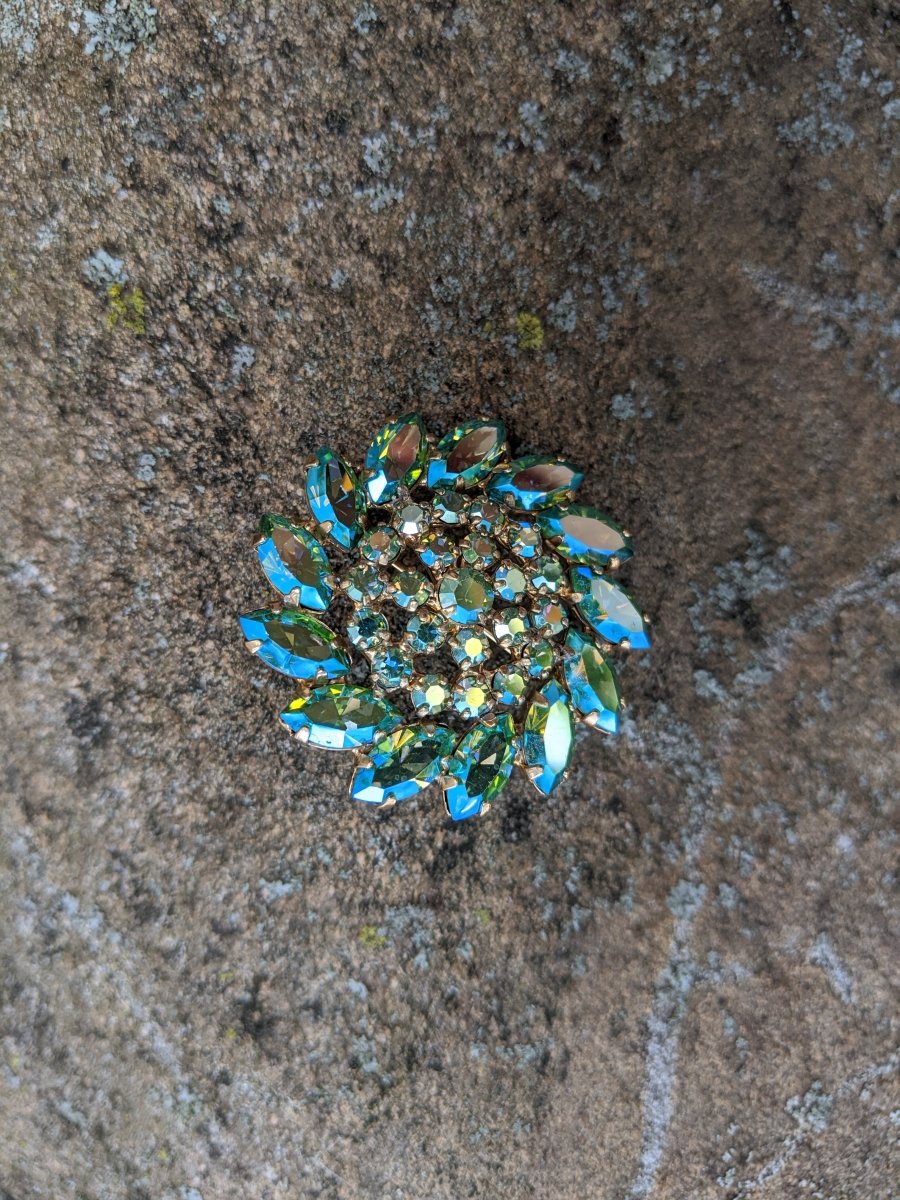 B. David Rhinestone Brooch - Dirty30 Vintage