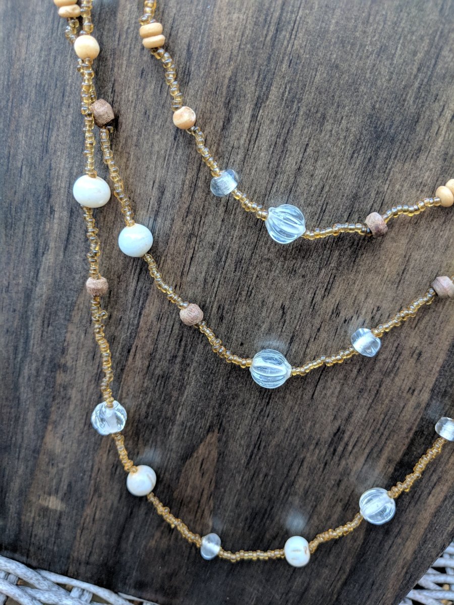 Beaded Necklace - Earth Tones - Dirty30 Vintage