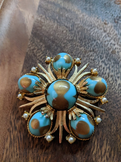 Cathe Cabochon Brooch - Dirty30 Vintage