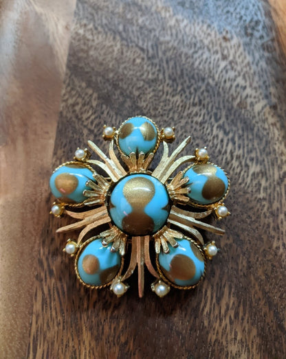 Cathe Cabochon Brooch - Dirty30 Vintage