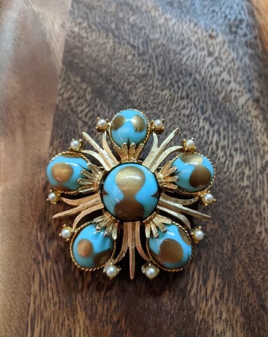 Cathe Cabochon Brooch - Dirty30 Vintage
