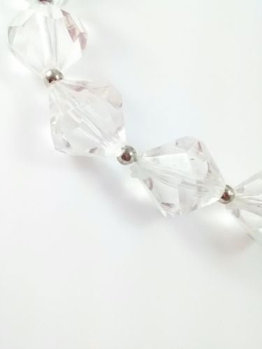Clear Beaded Necklace - Dirty30 Vintage