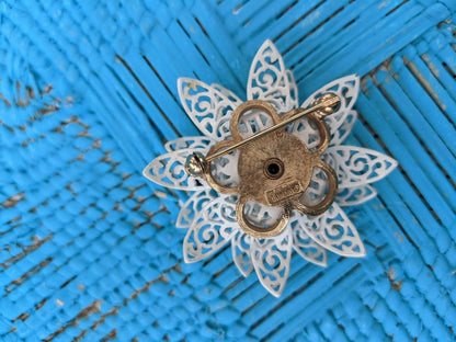 Crown Trifari Enamel Brooch - Dirty30 Vintage