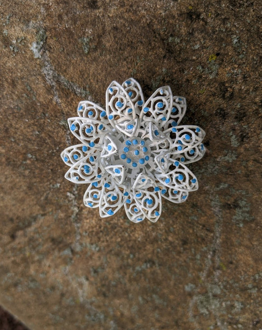 Crown Trifari Enamel Brooch - Dirty30 Vintage