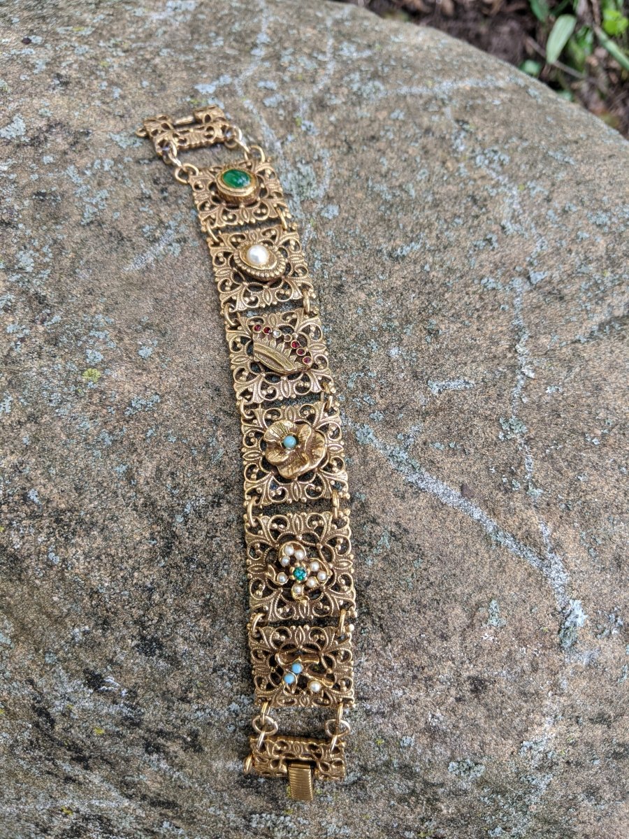 Goldette Victorian Revival Bracelet - Dirty30 Vintage