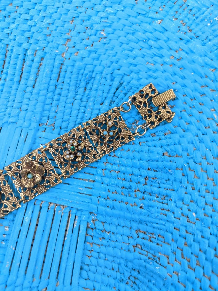 Goldette Victorian Revival Bracelet - Dirty30 Vintage