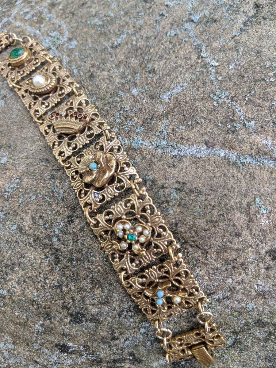 Goldette Victorian Revival Bracelet - Dirty30 Vintage