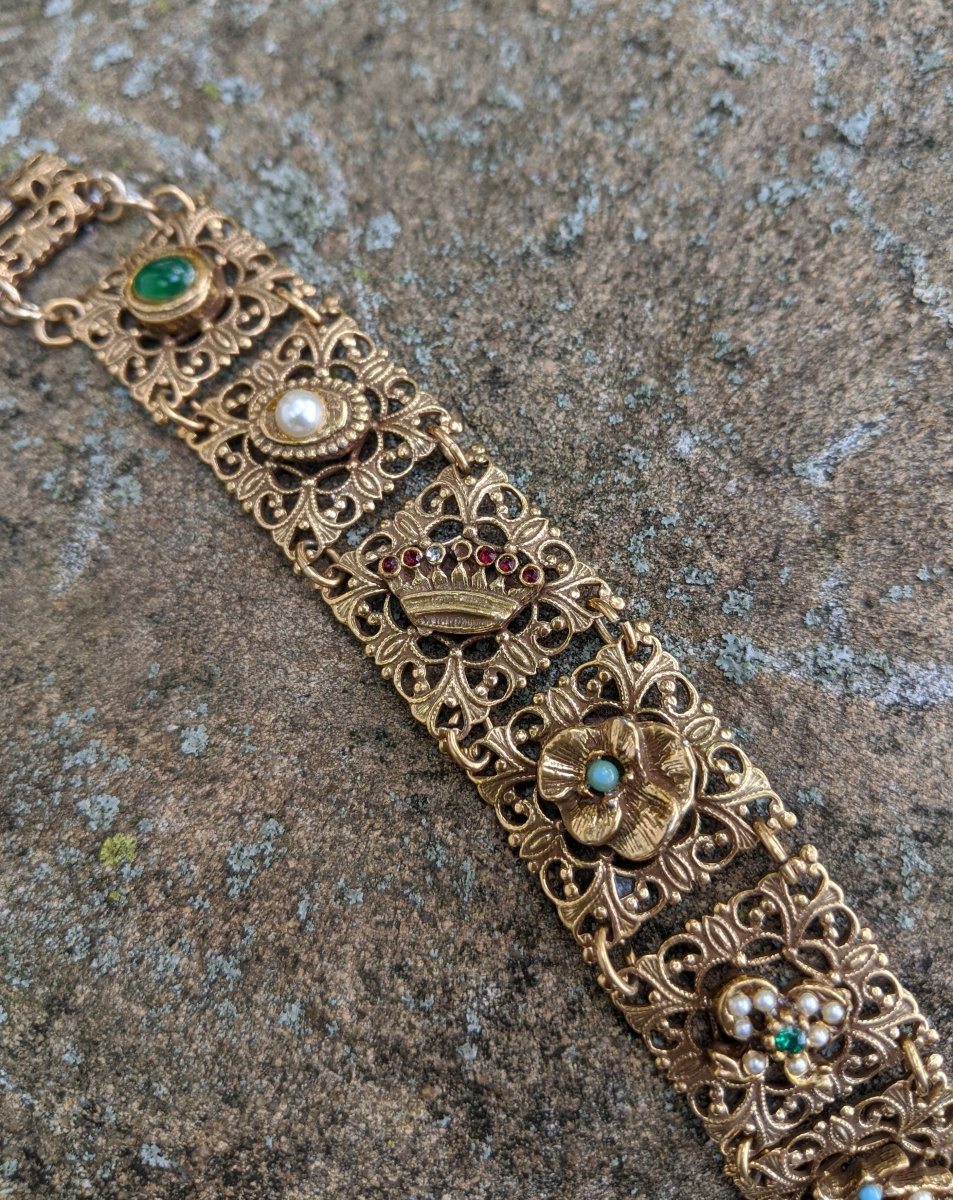 Goldette Victorian Revival Bracelet - Dirty30 Vintage