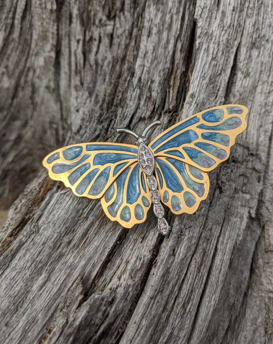 KJL signed Butterfly Brooch - Dirty30 Vintage