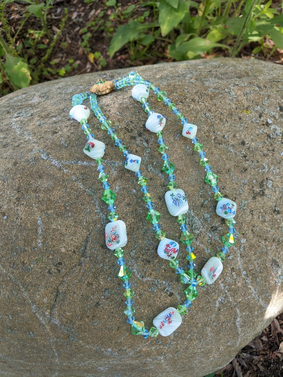 Millefiori Multi Strand Necklace - Dirty30 Vintage