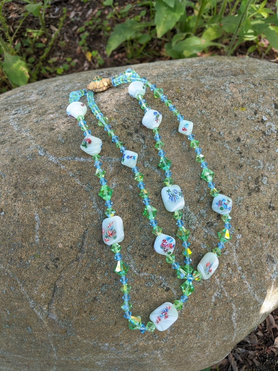 Millefiori Multi Strand Necklace - Dirty30 Vintage