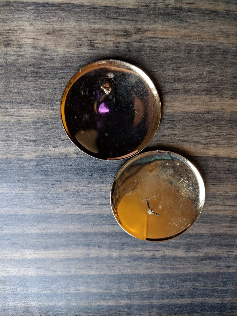 Round Enamel Earrings - Dirty30 Vintage