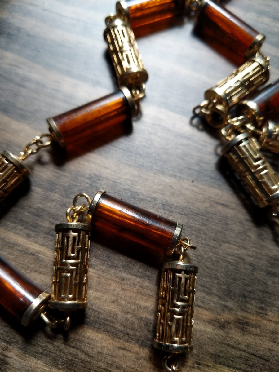 Sarah Coventry Asian Inspired Necklace - Dirty30 Vintage