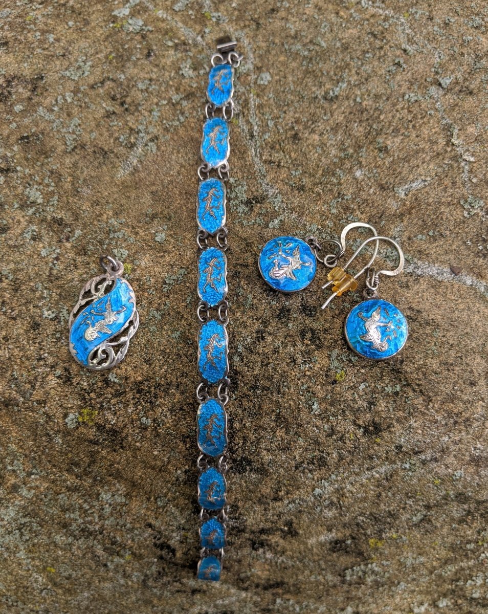 Siam Sterling Signed Set - Dirty30 Vintage