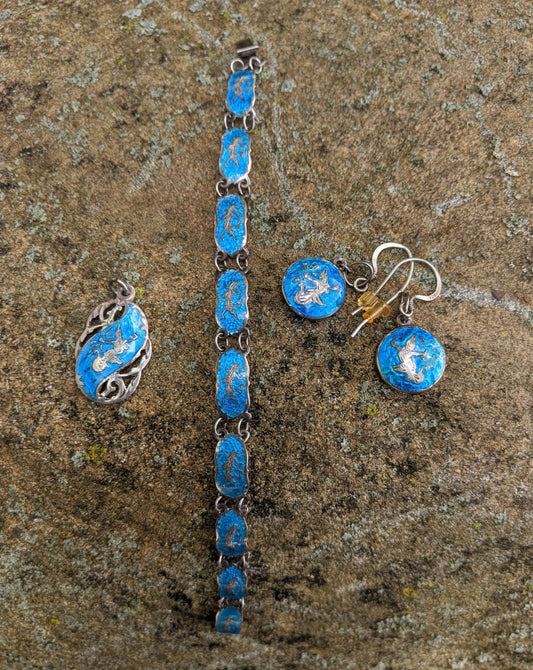 Siam Sterling Signed Set - Dirty30 Vintage