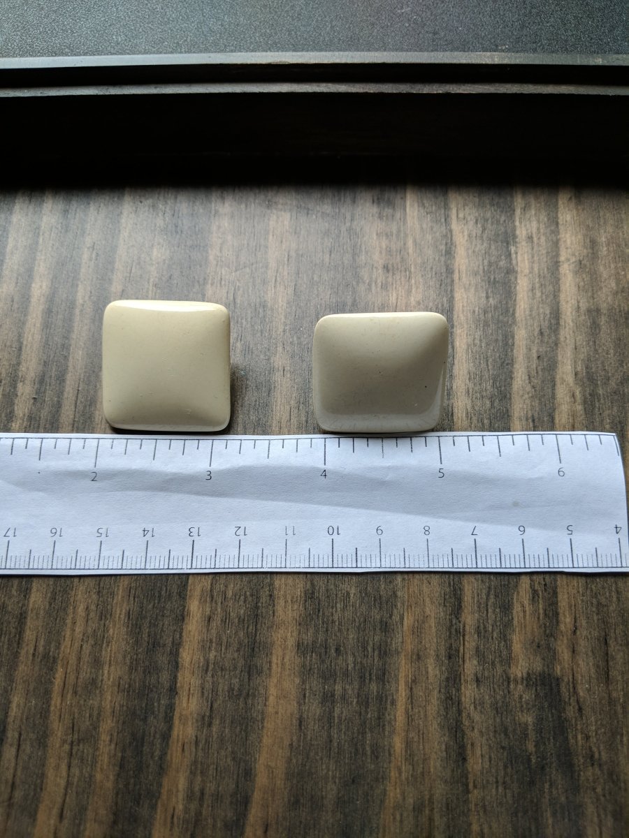Square Enamel Earrings - Dirty30 Vintage