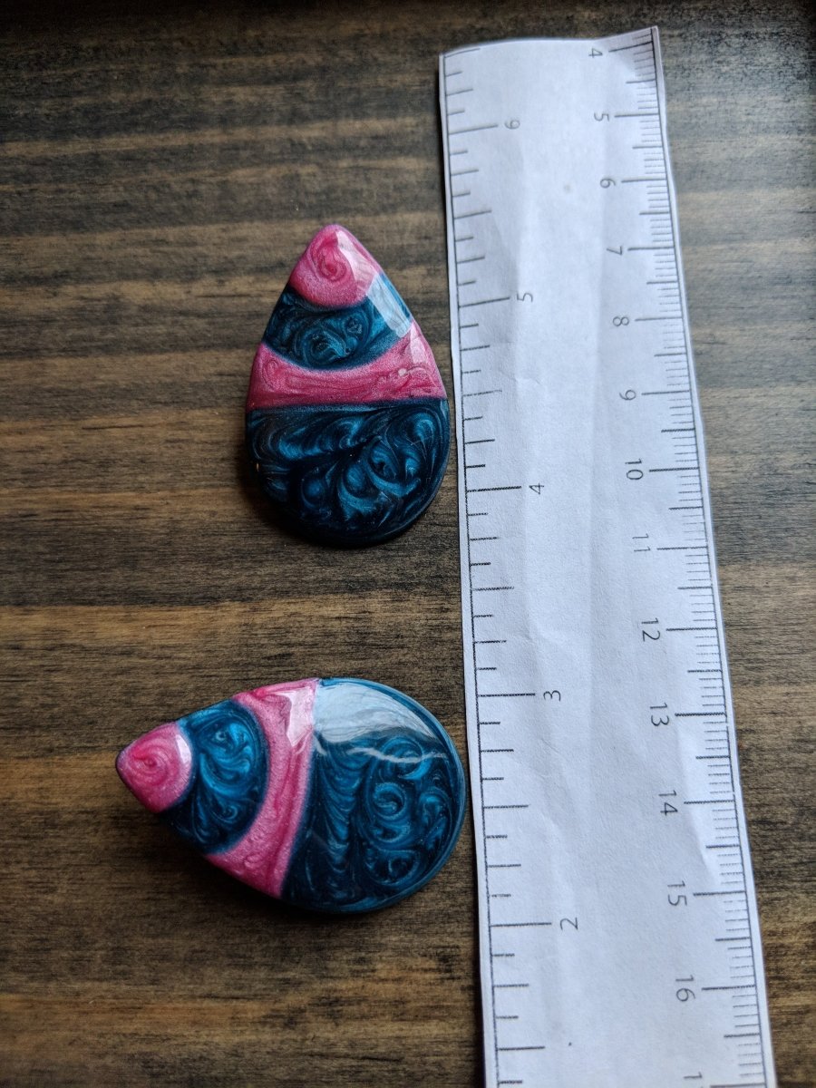 Teardrop Enamel Earrings - Dirty30 Vintage