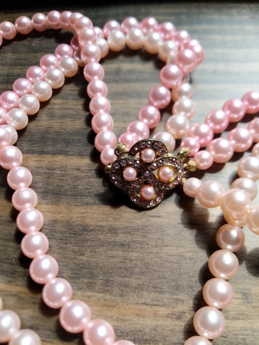 Triple Strand Beaded Necklace - Dirty30 Vintage
