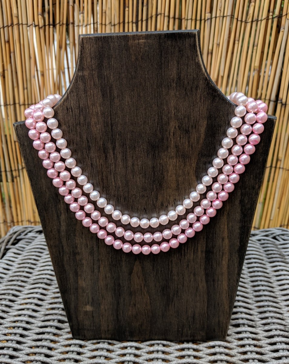 Triple Strand Beaded Necklace - Dirty30 Vintage