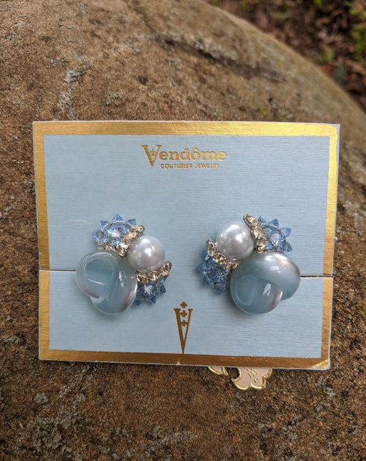 Vendome NOS Clip Earrings - Dirty30 Vintage