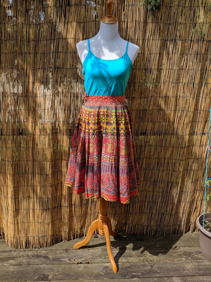 Vintage 1970s Indian Circle Skirt Size 8 - Dirty30 Vintage