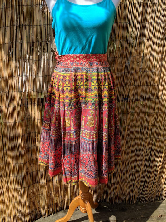 Vintage 1970s Indian Circle Skirt Size 8 - Dirty30 Vintage