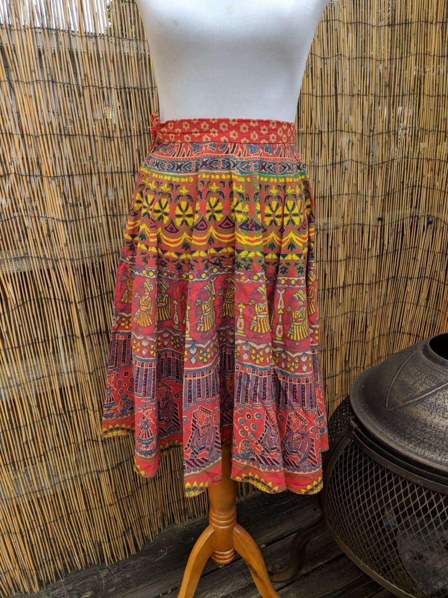 Vintage 1970s Indian Circle Skirt Size 8 - Dirty30 Vintage