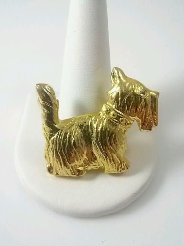 Vintage AAI Brooch Pin Scotty Dog Scottish Terrier - Dirty30 Vintage