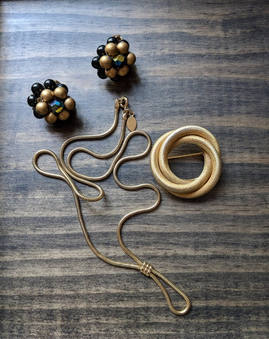 Vintage Black + Gold 3pc Set - Dirty30 Vintage