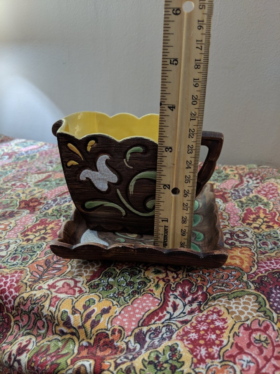 Vintage Brayton Laguna Brown Ceramic Pottery Creamer and Decorative Dish - Dirty30 Vintage