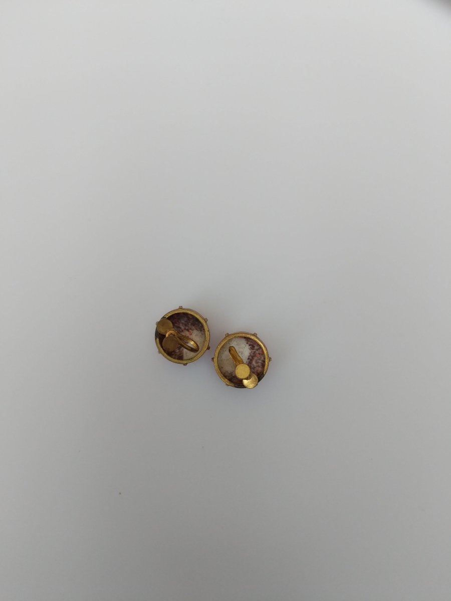 Vintage Button Screw Back Earrings - Dirty30 Vintage