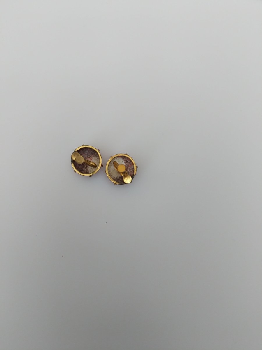 Vintage Button Screw Back Earrings - Dirty30 Vintage