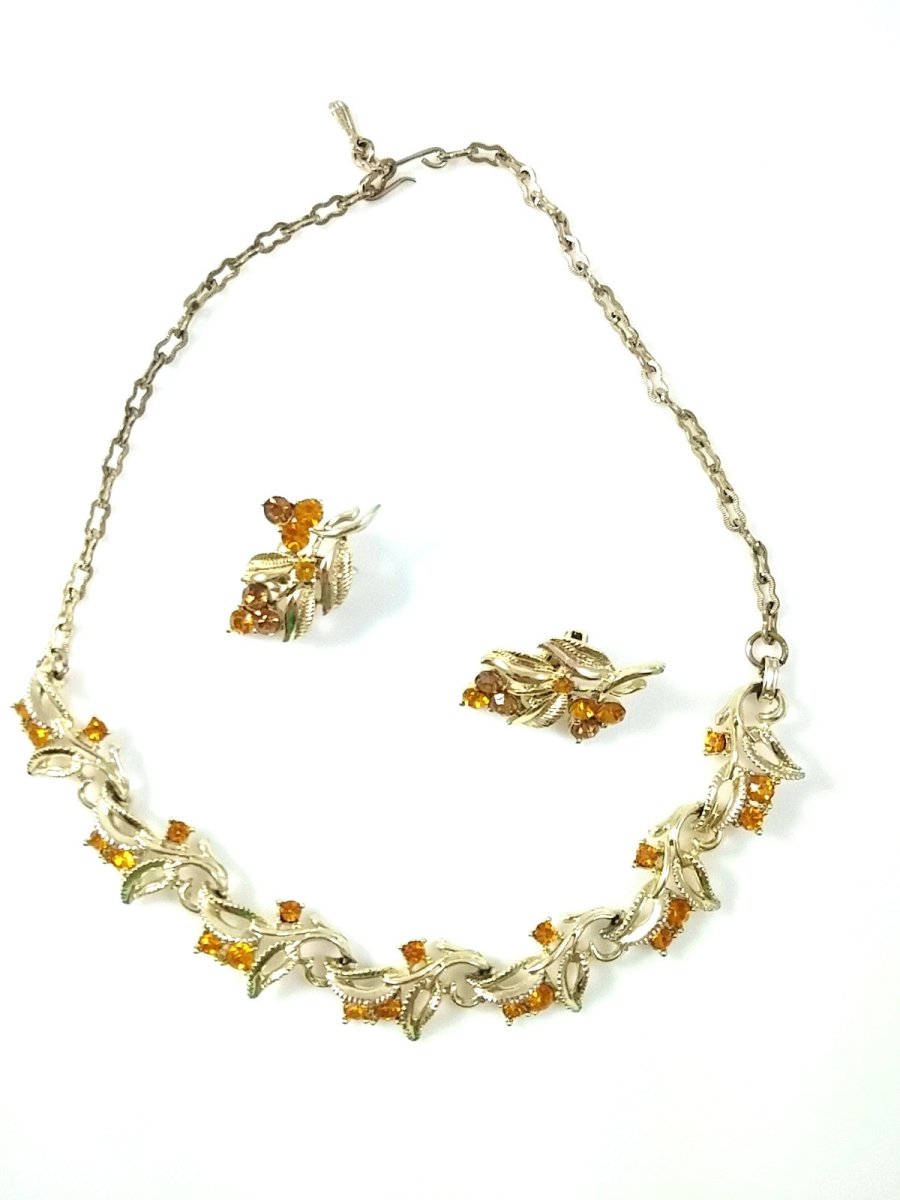Vintage Coro Necklace and Earring - Dirty30 Vintage