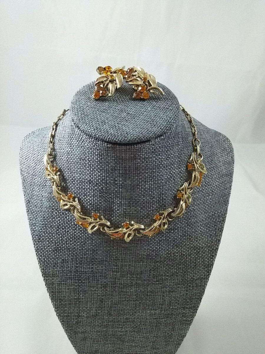 Vintage Coro Necklace and Earring - Dirty30 Vintage
