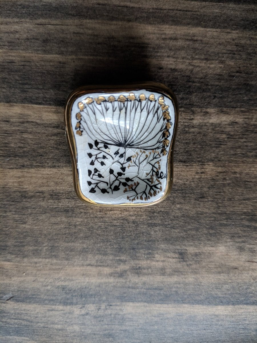 Vintage Enamel Hand Painted Brooch - Dirty30 Vintage