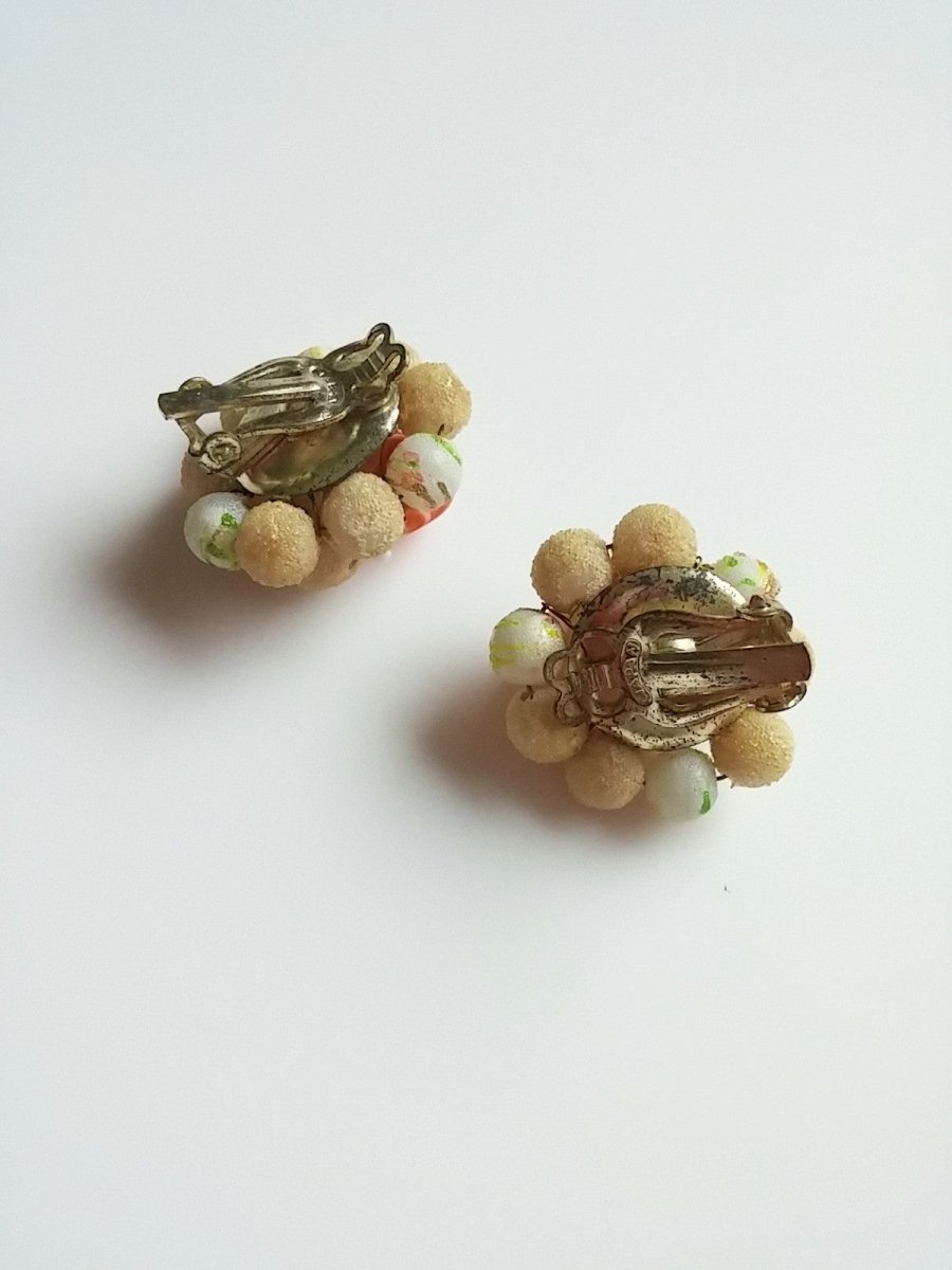 Vintage Japan Double Strand Necklace & Earring Set - Dirty30 Vintage
