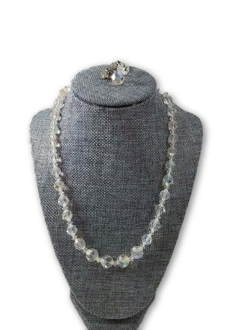 Vintage Necklace & Earring Set Aurora Borealis - Dirty30 Vintage