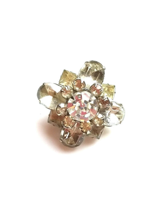 Vintage Rhinestone Brooch - Dirty30 Vintage
