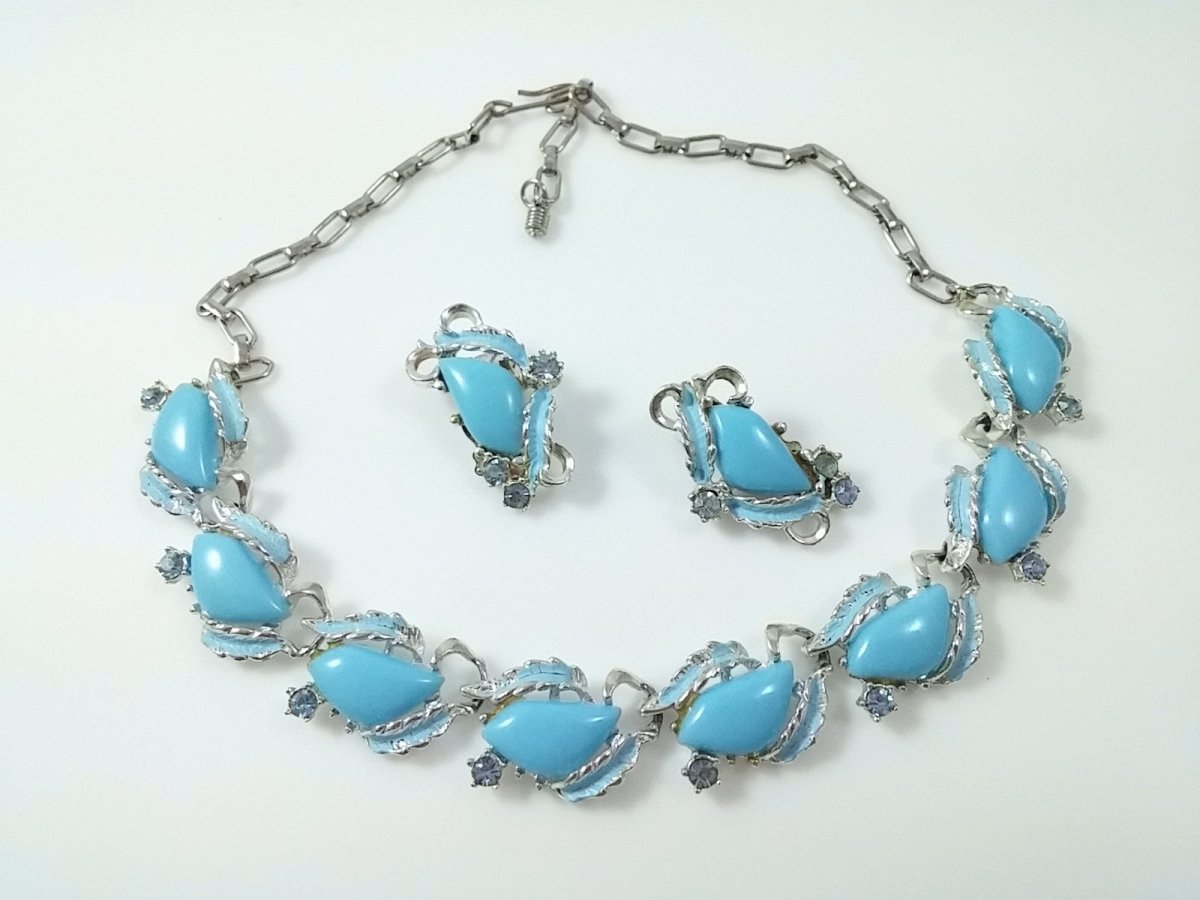 Vintage Thermoset Necklace and Earring Set - Dirty30 Vintage