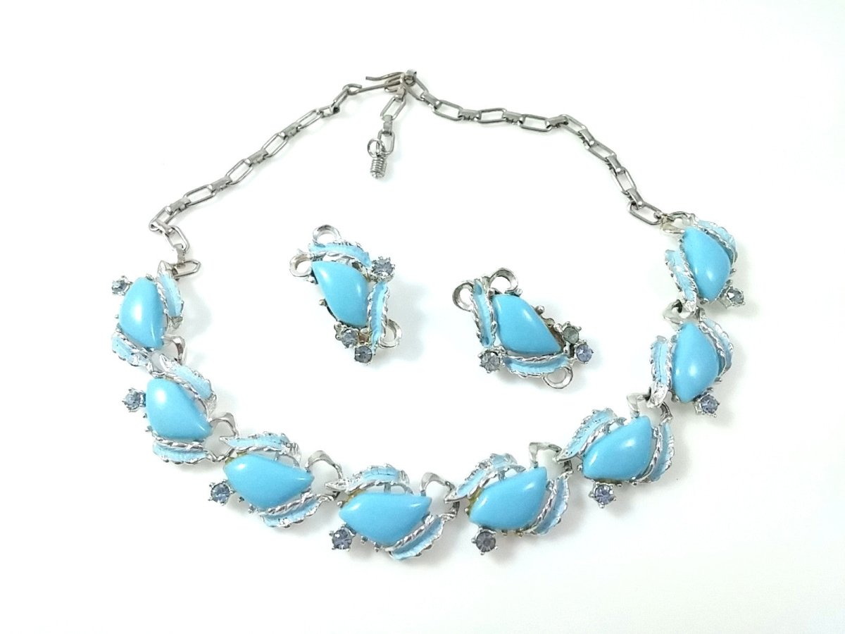 Vintage Thermoset Necklace and Earring Set - Dirty30 Vintage