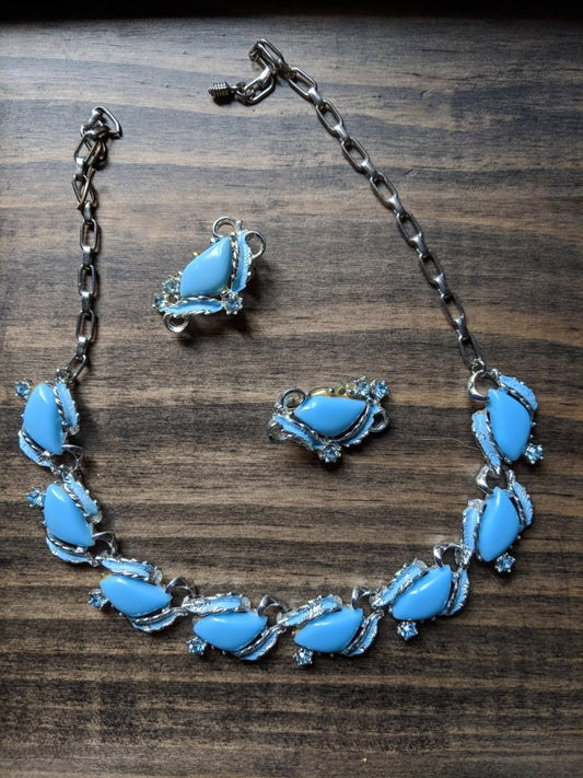 Vintage Thermoset Necklace and Earring Set - Dirty30 Vintage