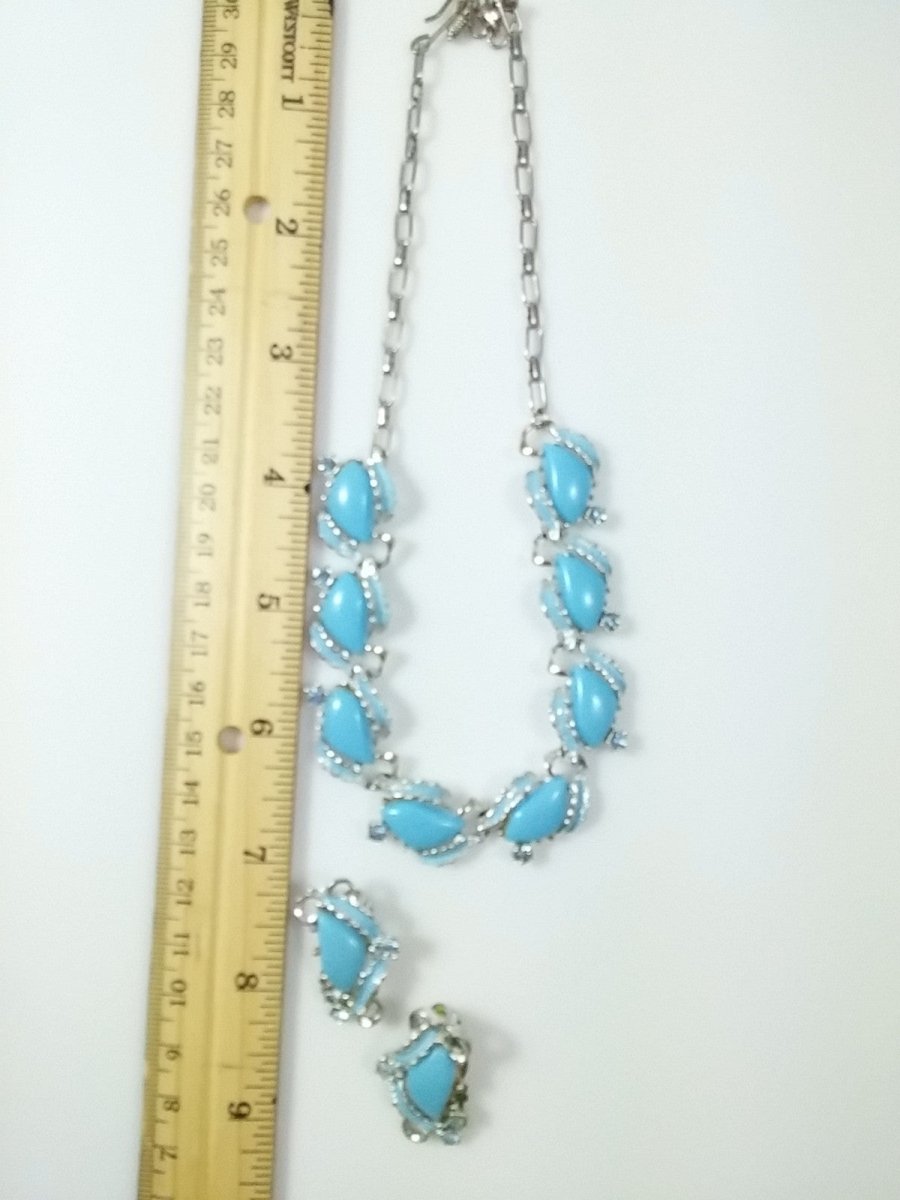 Vintage Thermoset Necklace and Earring Set - Dirty30 Vintage